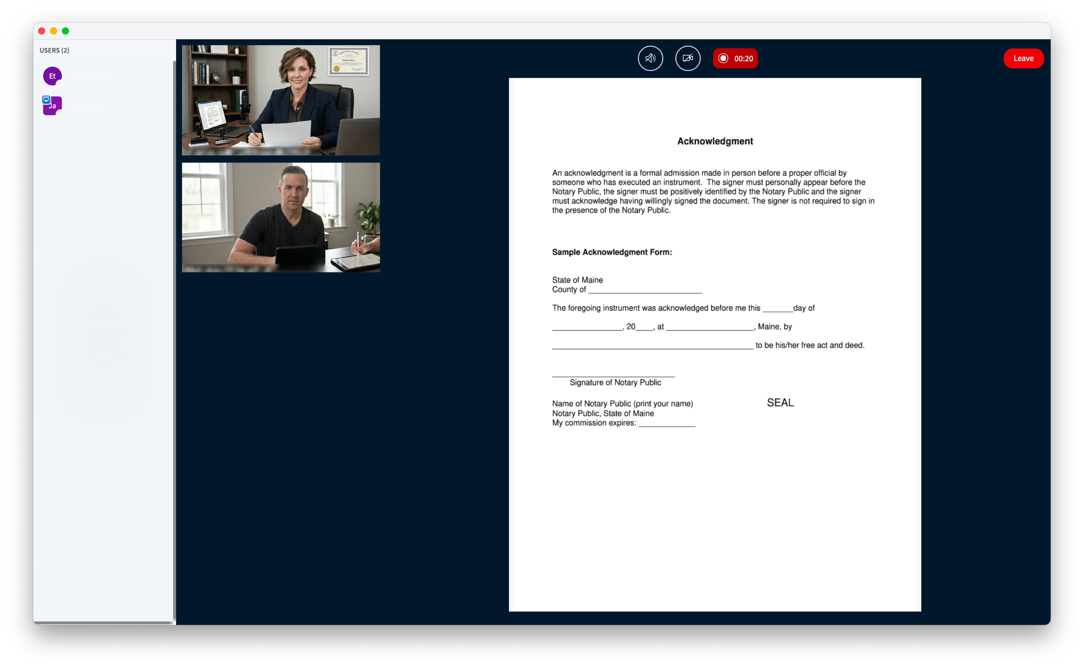 Join live video session